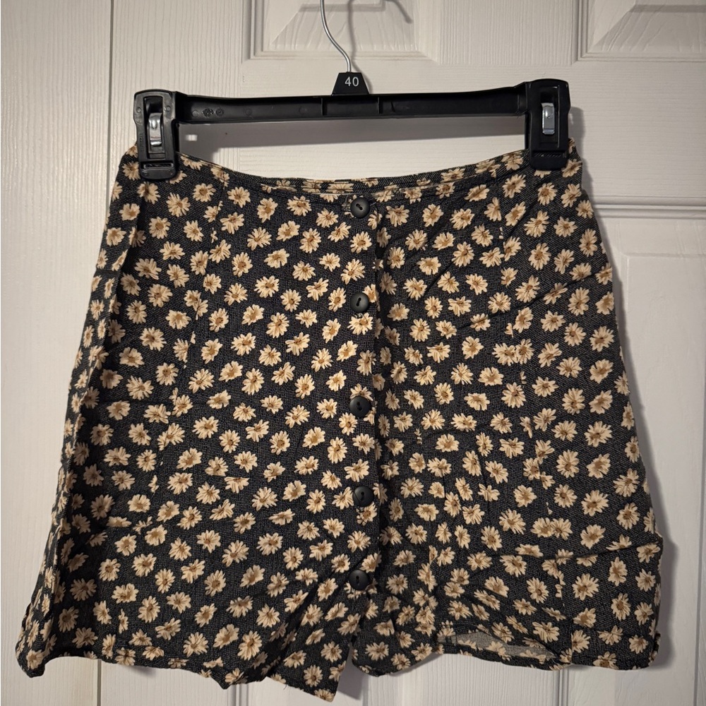 Floral Button-Up Shorts